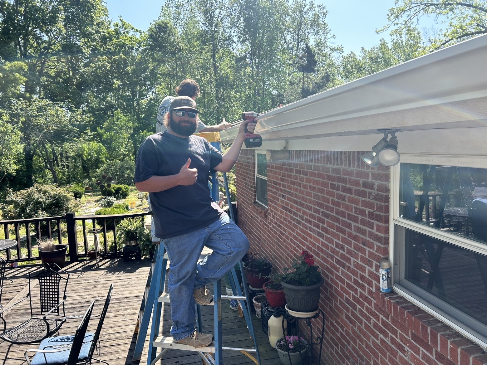 Professional seamless gutter installation by JCarps Seamless Gutters in Ripley, MS
